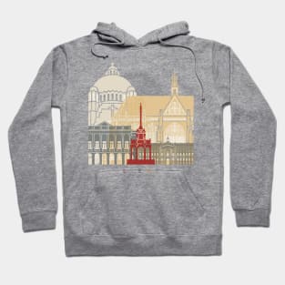 Liege skyline poster Hoodie